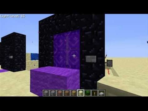 With the flint and steel equipped, tap the bottom frame of the nether portal to light it. Minecraft Automated Nether Portal + Activation Detector ...