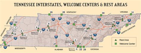 120 And I 40 Tennessee Map Map
