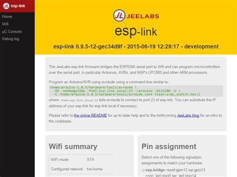 Esp8266 Wifi Esp Link Firmware