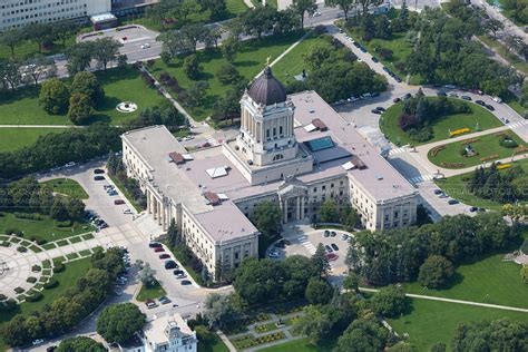 Aerial Photo Manitoba Legislature Building