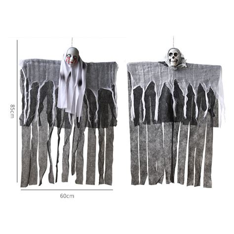 Halloween Decor Horror Skeleton Skull Ghost Door Hanging Curtain 『4年保証』