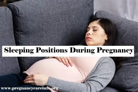 sleeping positions during pregnancy