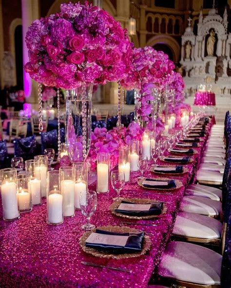 Glamorous Hot Pink And Gold Wedding Theme Moes Collection