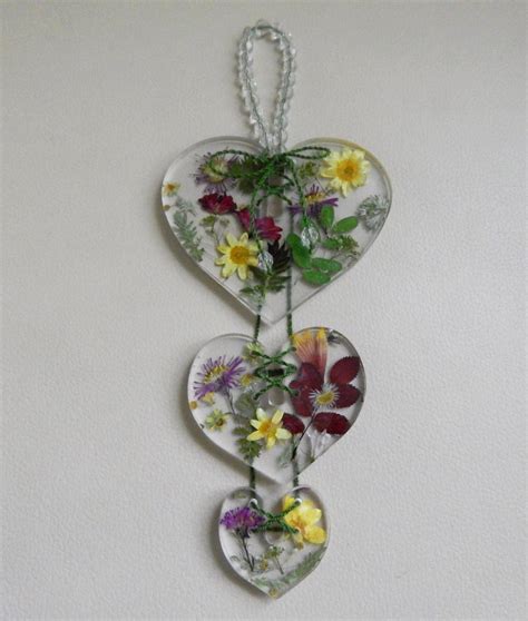 Real Flower Jewelry Dried Flowers In Resin Hanging Nature