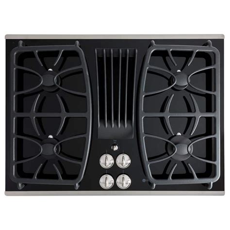 Ge Profile 30 In Gas Downdraft Cooktop In Stainless Steel With 4