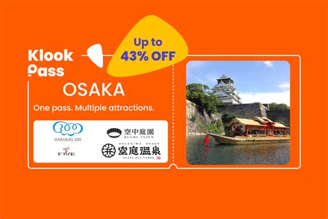 [osaka] Klook Pass Osaka And Jr Kansai Mini Pass 3 Days） Package Live Japan