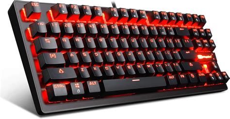 Mk1 Pc Mechanical Gaming Keyboards Red Led Backlit