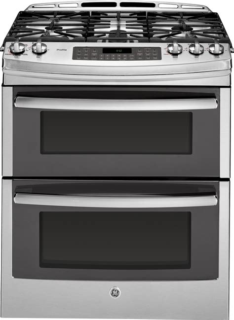 Ge Pgs950sefss 30 Inch Slide In Double Oven Gas Range With Convection