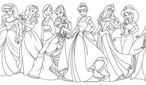 All Disney Princesses Together Coloring Pages At Getdrawings Free