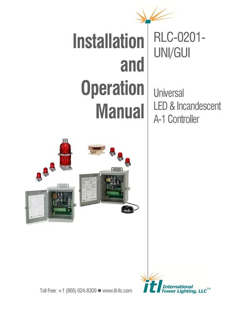 Itl Rlc 0201 Uni Installation And Operation Manual Pdf Download