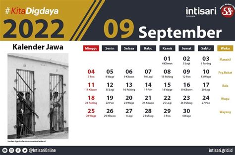 Kalender Bulan September 2022 Cek Hari Libur Hari Peringatan Nasional