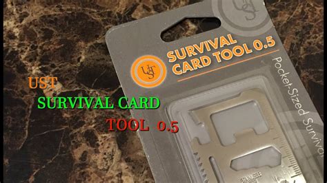 Ust Survival Card Tool 05 Youtube