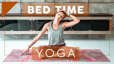 Easy Bed Time Yoga For Deep Sleep Less Anxiety Breathe And Flow Yoga Youtube