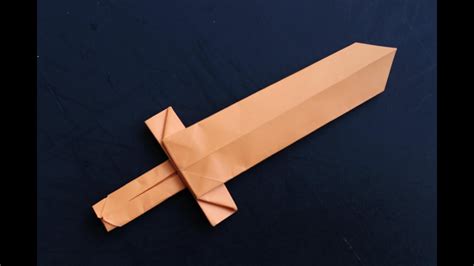 How To Make A Cool Origami Paper Sword Youtube