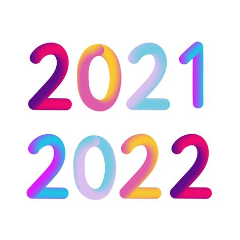 Happy New Year 2021 2022 Design 3d Modern Design For Calendar