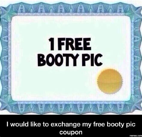 booty pic coupon