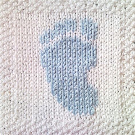 Newborn baby blanket by altadena green a quick and beautiful knit. Foot print blanket square = cute - KNITTED | BABY/TODDLER BLANKIES - All kinds | Pinterest ...