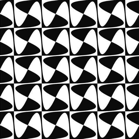 Seamless Monochrome Curved Shape Pattern Design Vector Ai Eps Uidownload