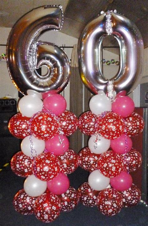 Balloon Column 60th Birthday Party Decorations Birthday Balloons