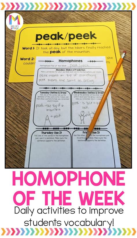 Your 3rd And 4th Grade Students Will Love Learning All About Homophones