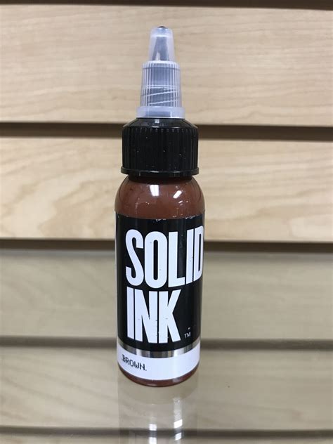 Solid Ink Tattoo Brown 1 Ounce Professional All Natural Tattoo Ink Ebay