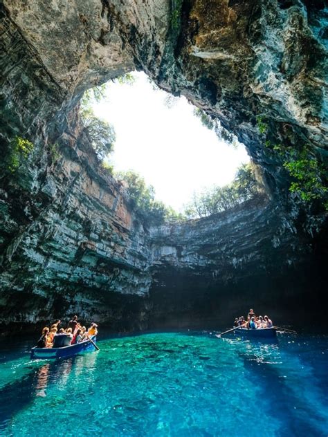 Melissani Cave Lake In Kefalonia Greece • The World Travel Guy