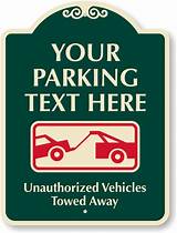 Parking Signs Custom Images