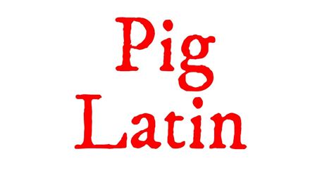 815 Pig Latin Starting Out With Java Youtube