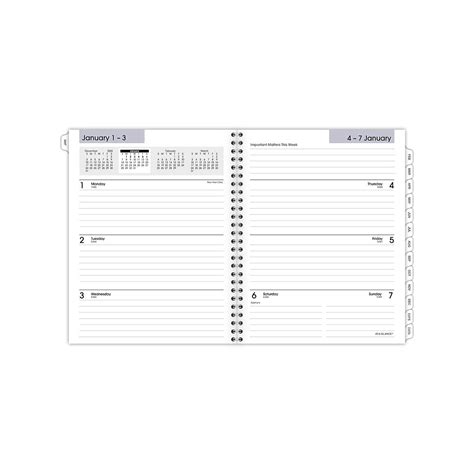 2024 At A Glance Dayminder Executive 875 X 7 Weekly And Monthly