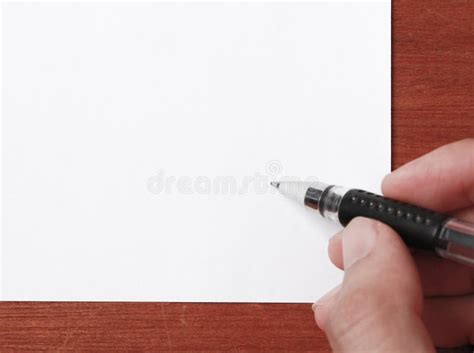 Writing On Blank White Paper Stock Photo Image Of Black Ancient