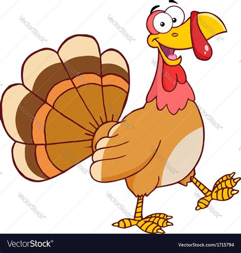 Happy thanksgiving illustration, national thanksgiving turkey presentation united states thanksgiving dinner, happy thanksgiving turkey, galliformes, desktop wallpaper, turkey. Thanksgiving turkey cartoon Royalty Free Vector Image