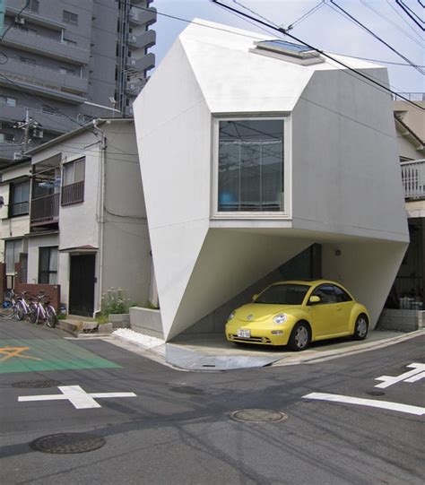 Ultra Modern Home Design In Tokyo Futuristic Origami Inspired House