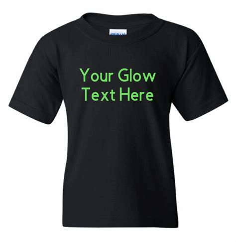Custom Glow In The Dark Shirt Custom T Shirt Glow Party Shirts Glow