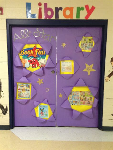 Library Doors For The Book Fair Scholastic Book Fair Elementary