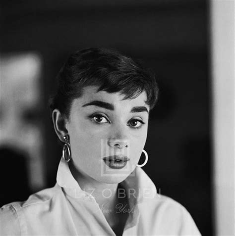 Mark Shaw Audrey Hepburn White Shirt Portrait 1954