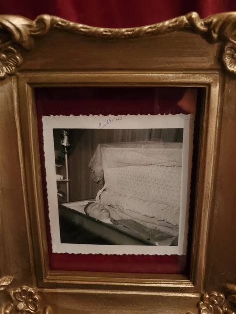 Original Post Mortem Funeral Casket Photo In Gold Frame With Etsy