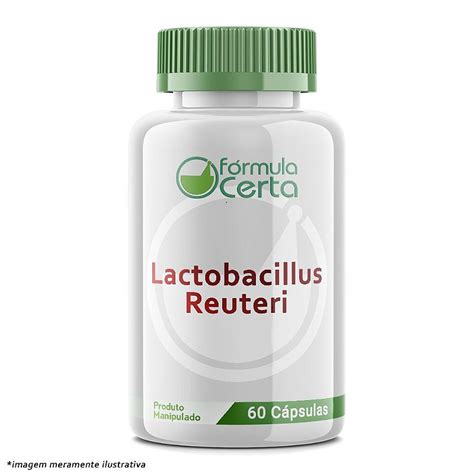 Lactobacillus Reuteri 60 Cápsulas Farmácia De Manipulação Fórmula Certa