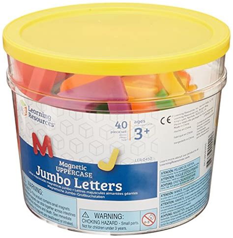 Learning Resources Jumbo Magnetic Uppercase Letters 40 Piece Magaville