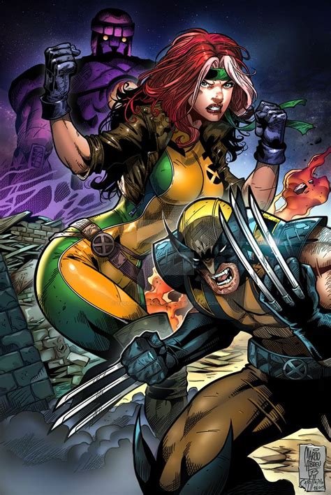 Wolverine And Rogue By TeoGonzalezColors On DeviantArt