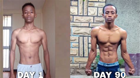My 90 Day Body Transformation Calisthenics From Skinny To Fit Youtube