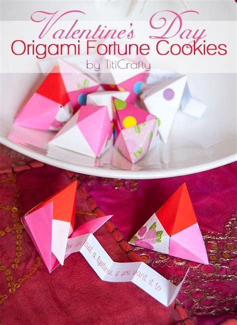 Valentines Day Origami Fortune Cookies The Crafting Nook By
