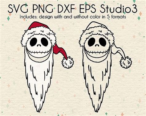 Download Santa Jack Skellington SVG | PeachyInkDesigns | Christmas ...