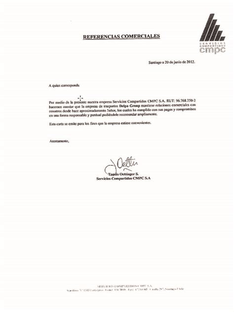 Cartas De Recomendación Delpa Group México