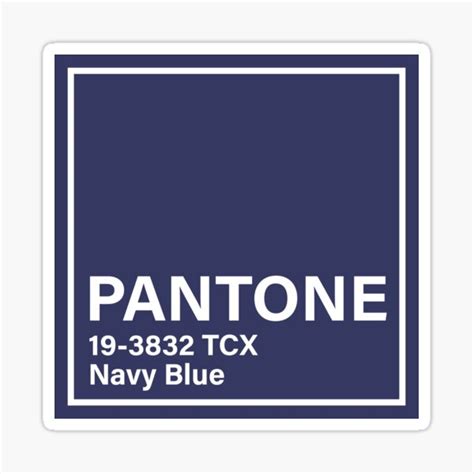 Pantone 19 3832 Tcx Navy Blue Sticker By Princessmi Com Redbubble