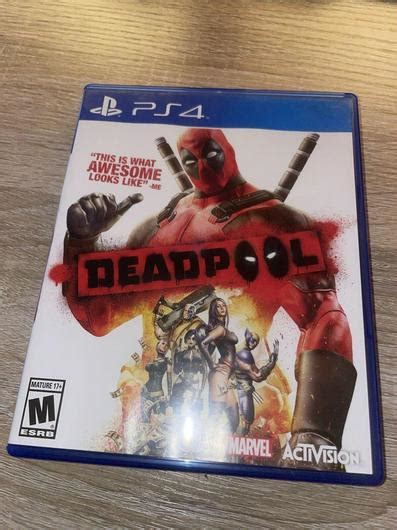 Deadpool Item Box And Manual Playstation 4