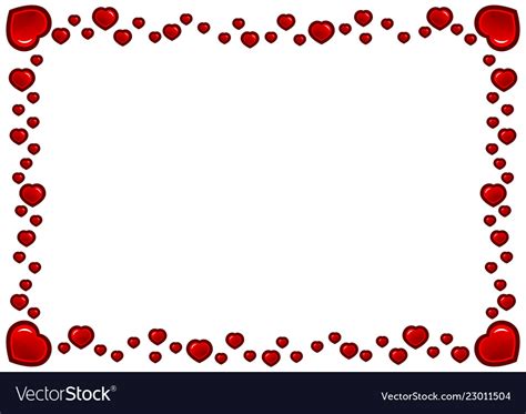 Valentines Day Frame Royalty Free Vector Image