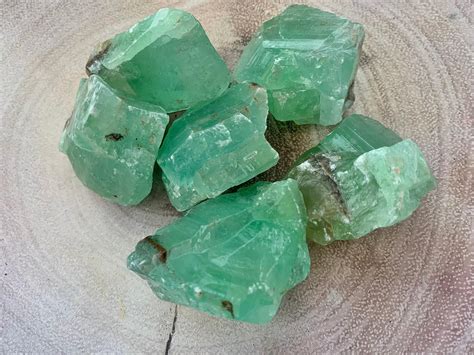 Anxiety And Mediation Raw Green Calcite Crystal From The Holistic Hamper