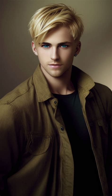 Anime Guy With Blond Hair And Blue Eyes