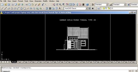 Kursus arsitek surabaya, kursus desain interior, kursus autocad 2d 3d, kursus 3ds max, kursus anda sedang mencari referensi gambar kerja rumah tinggal type 60 lengkap dengan file autocad dwg ?? NEW DESAIN RUMAH FORMAT DWG