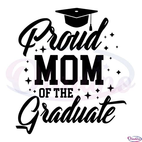 Proud Mama Senior Graduation Svg File Mom Graduation T Svg